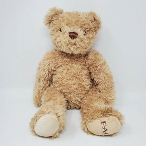 FAO Schwartz 11" Teddy Bear Stuffed Animal Plush Brown Toy Gift Easter Fluffy